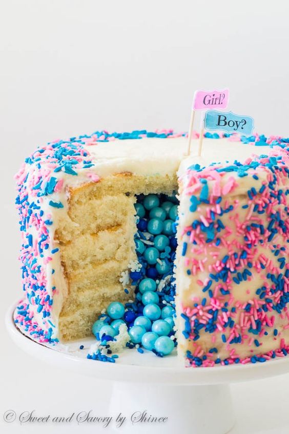 gâteau annonce sexe bébé