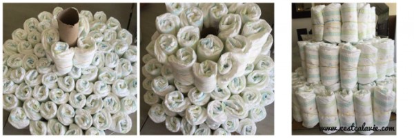 Fabriquer un gâteau de couches: Cadeau de shower parfait!